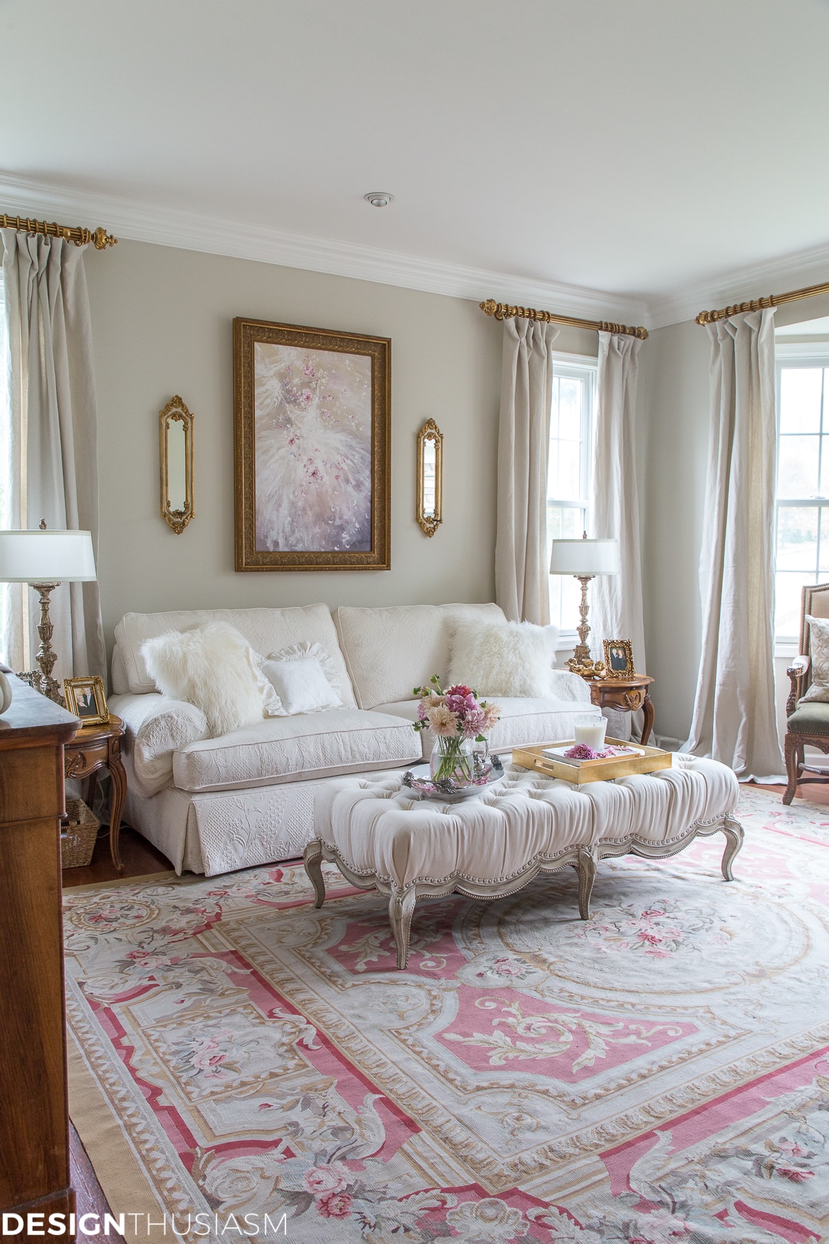How I Modernized My French Style Living Room with 4 Simple Updates