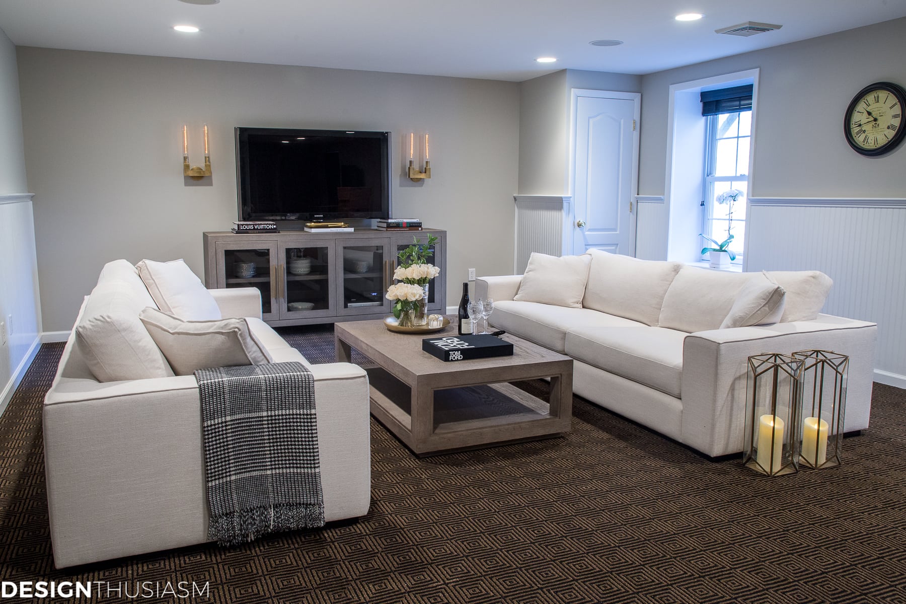 Basement Decorating Ideas: A Gorgeous Space for Casual Entertaining