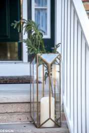 Christmas Porch Decorating Ideas for a Tiny Entryway