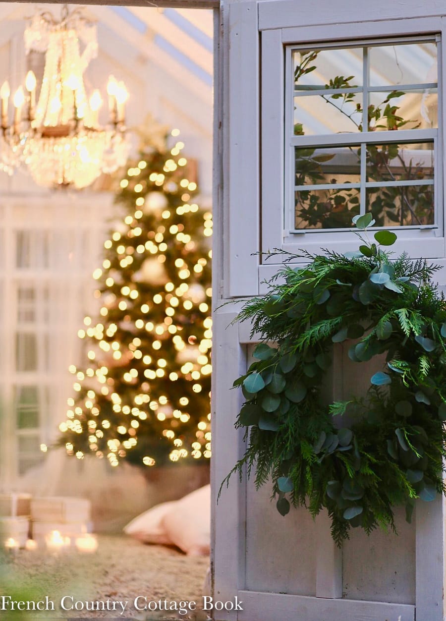 Christmas greenhouse, vintage holiday