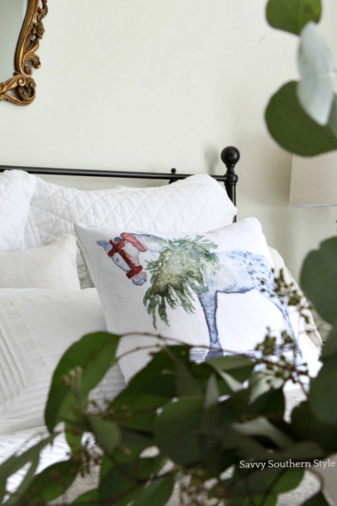 French country Christmas guest bedroom savvysouthernstyle.net