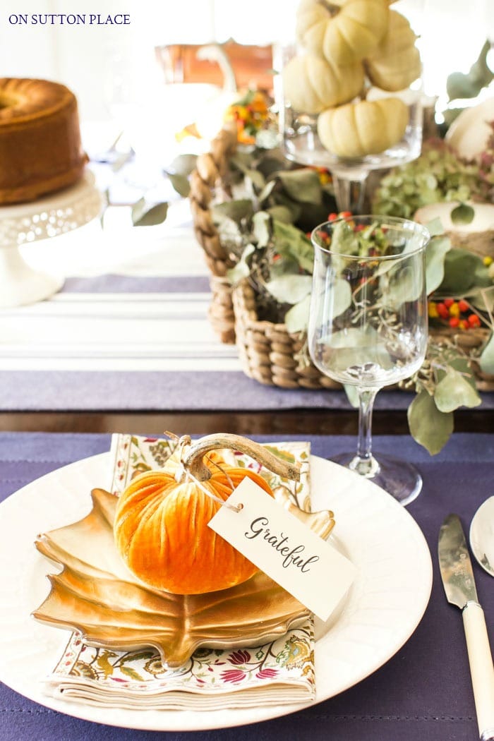 Jewel Tone Thanksgiving Tablescape from On Sutton Place