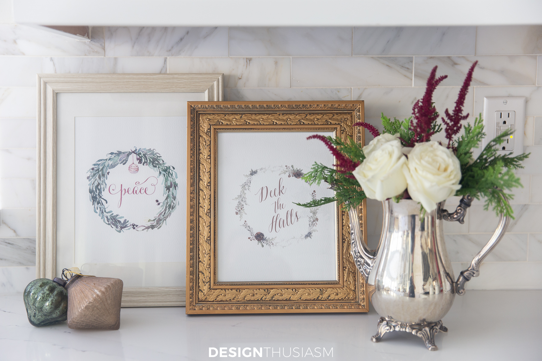 Christmas wreath printables