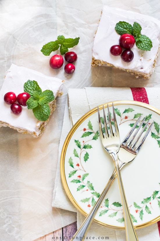 Cranberry Icebox Cake from On Sutton Place