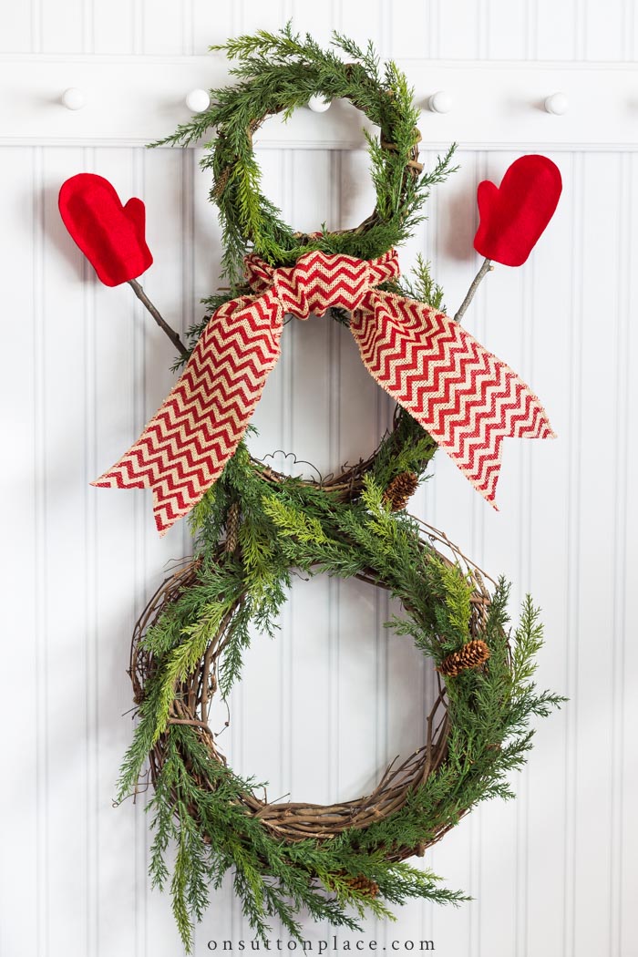 Snowman Wreath from On Sutton Place