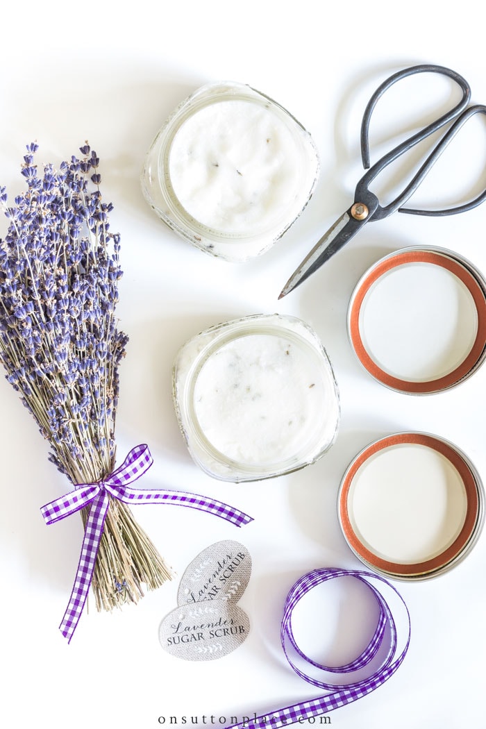 DIY Lavender Sugar Scrub from On Sutton Place