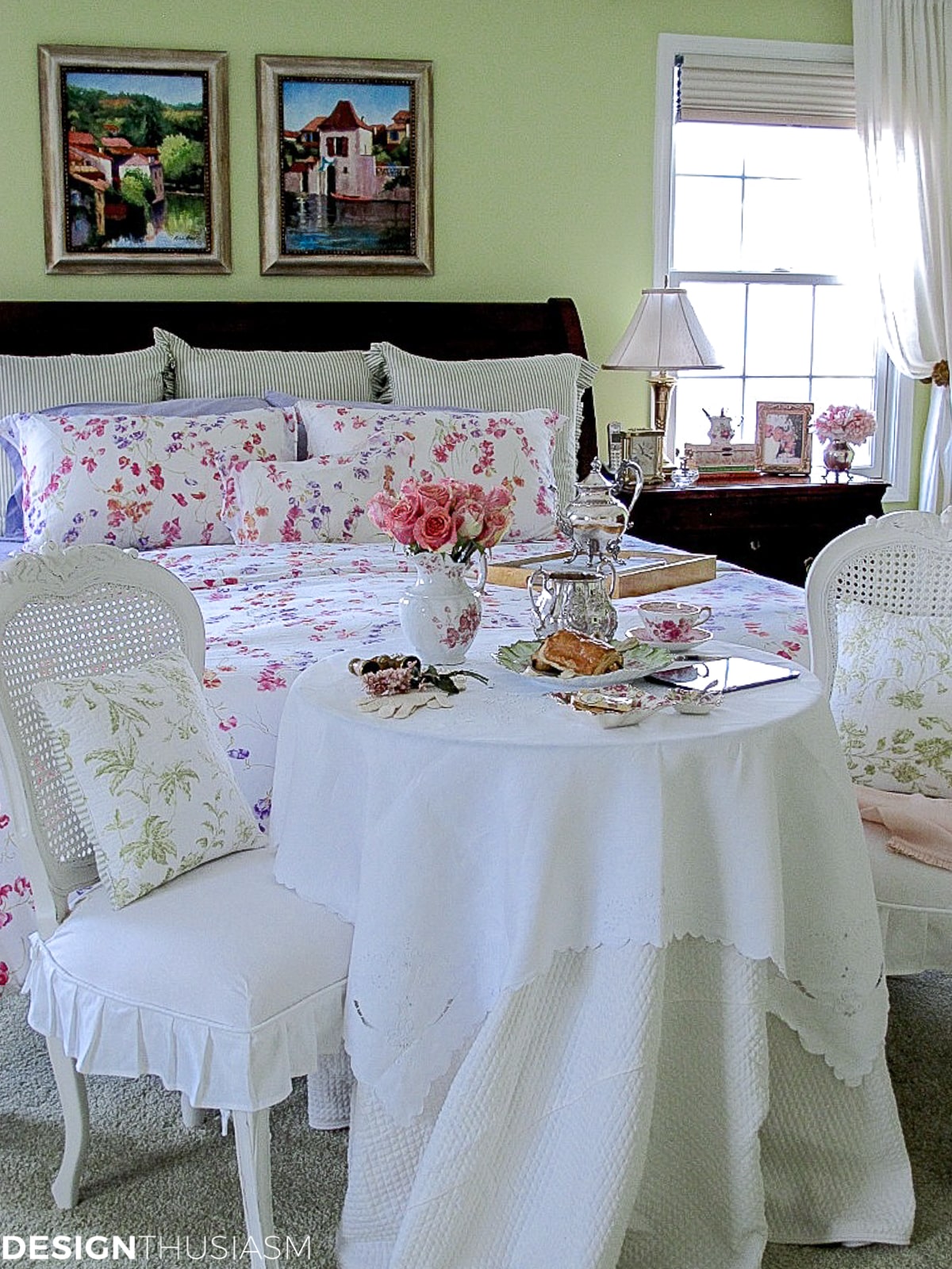 french inspired bedroom