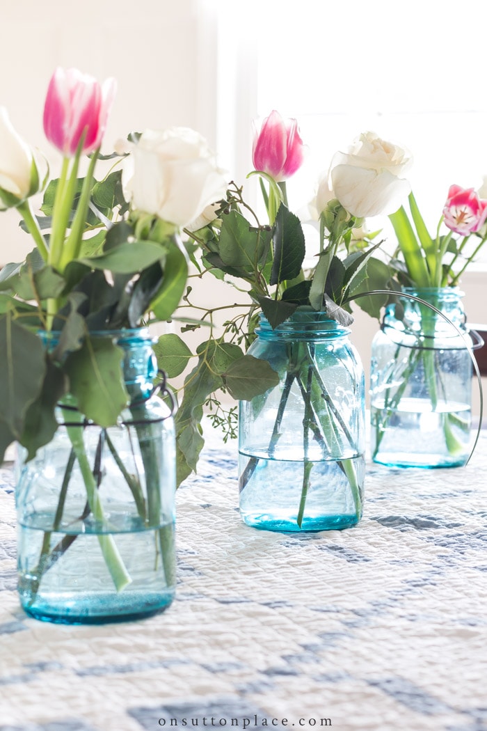 Decorating with Mason Jars from On Sutton Place