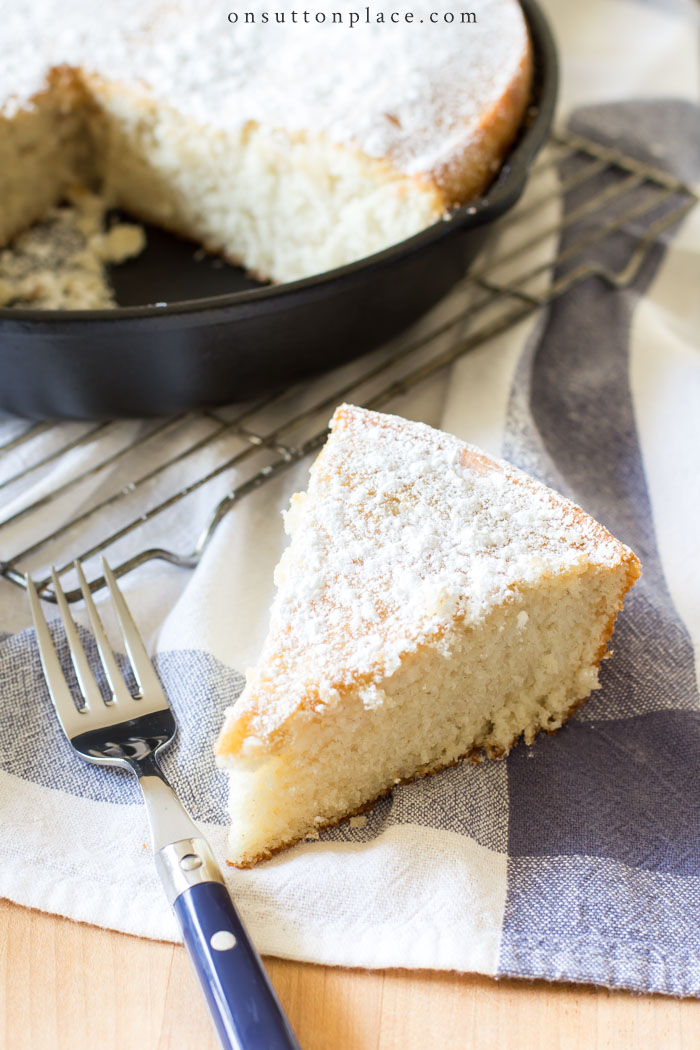Skillet Vanilla Cake from On Sutton Place