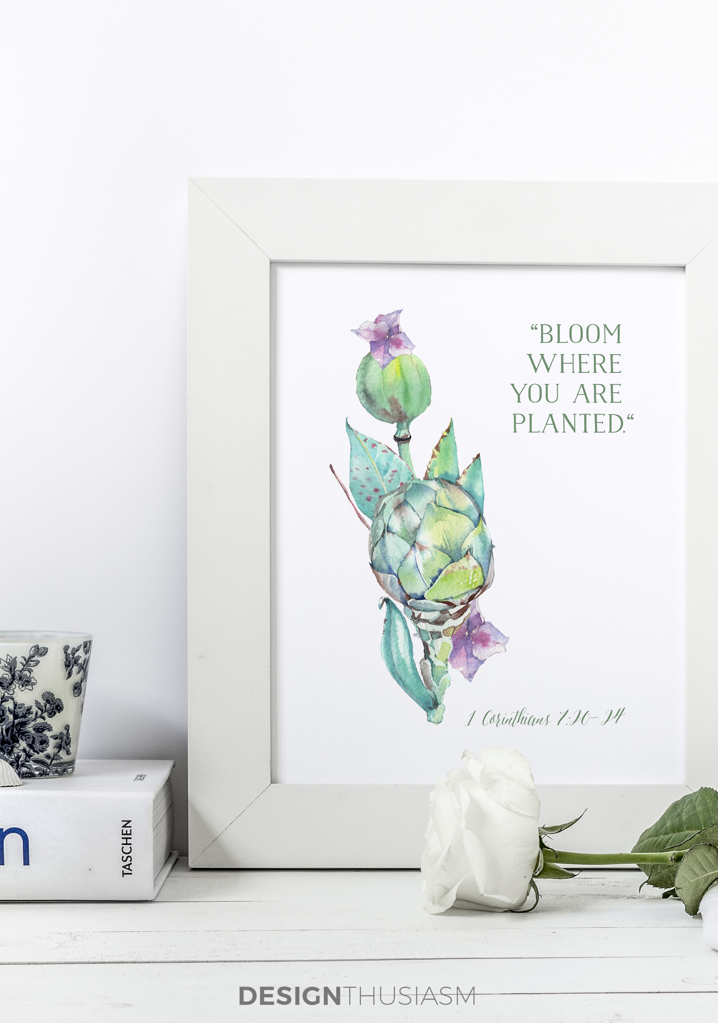 Free Printable Art for Spring: Watercolor Flowers for DIY Wall Decor