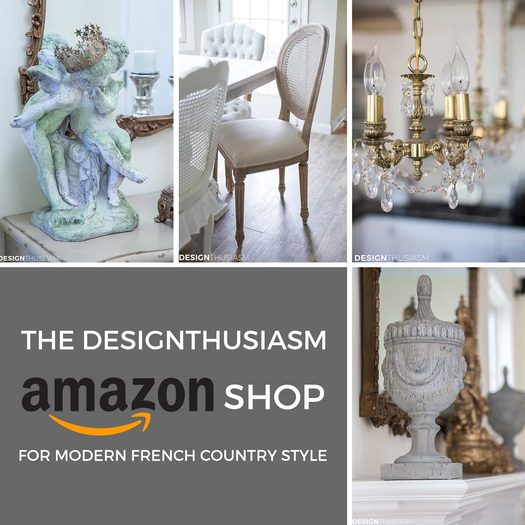The Designthusiasm Amazon Shop for Modern French Country Style