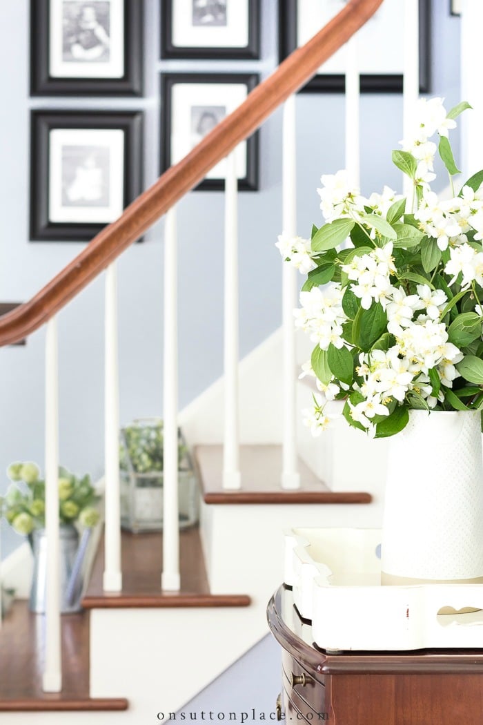 Summer Foyer Decor from On Sutton Place