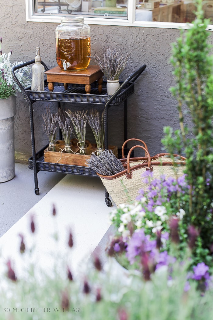 outdoor-summer-table-cheese-lavender-wine-baguette-french-vintage