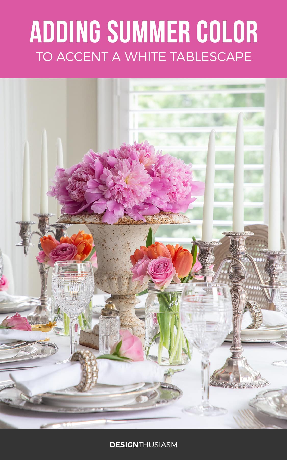 White Summer Tablescape