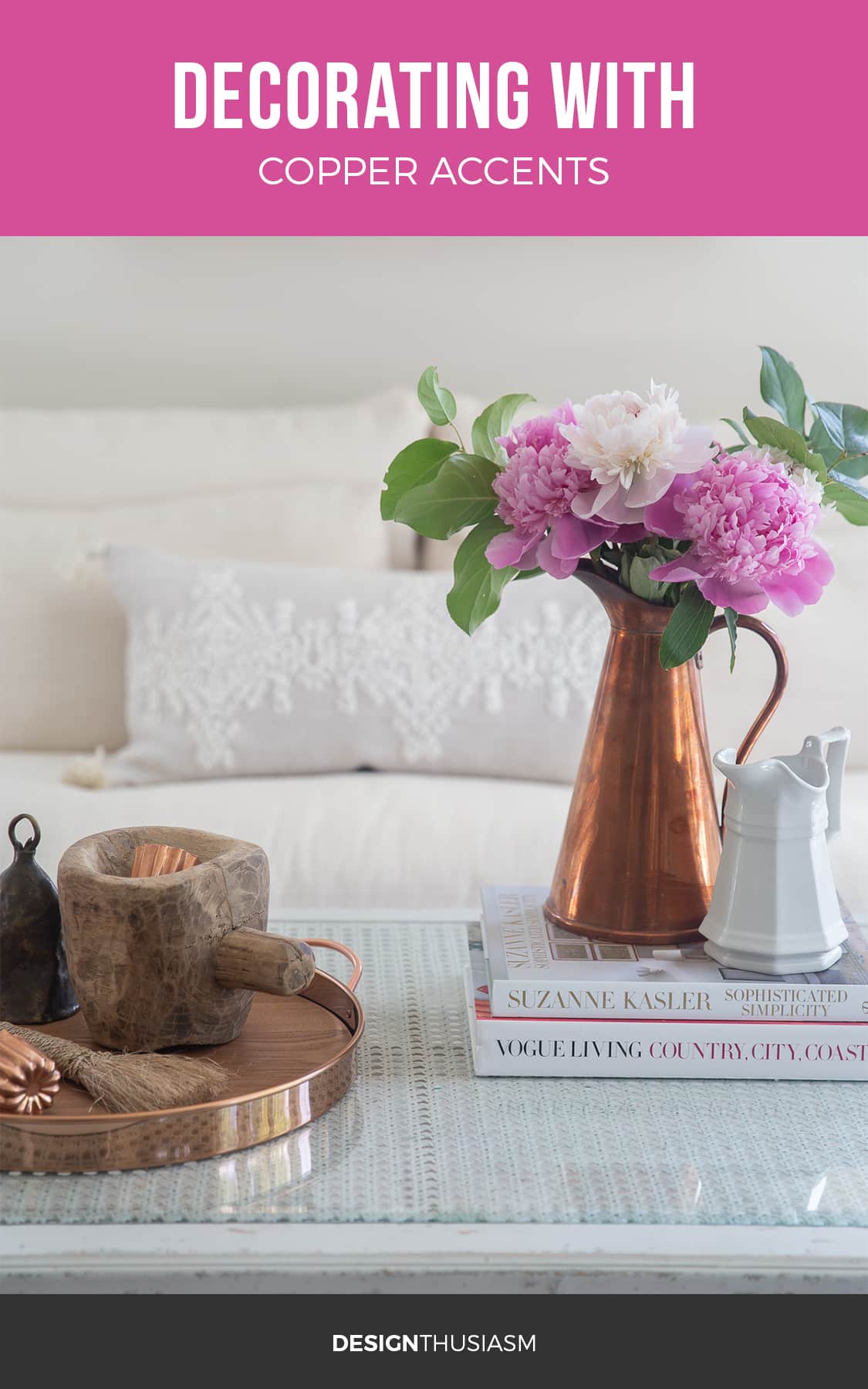 decorating with copper accents