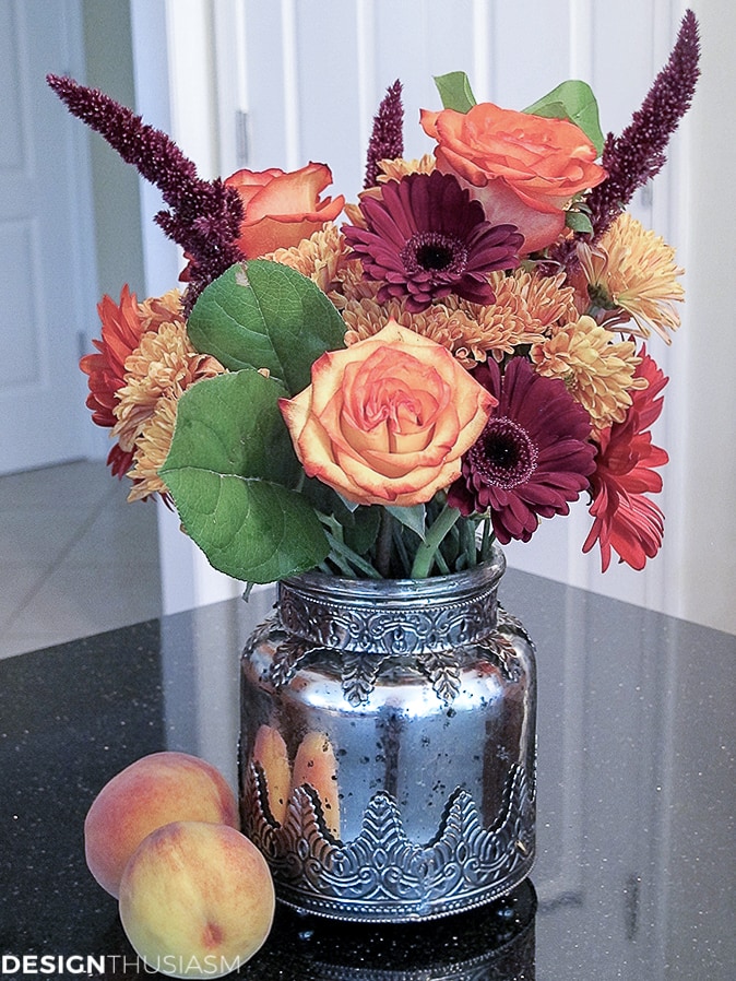 fall floral with autumn colors