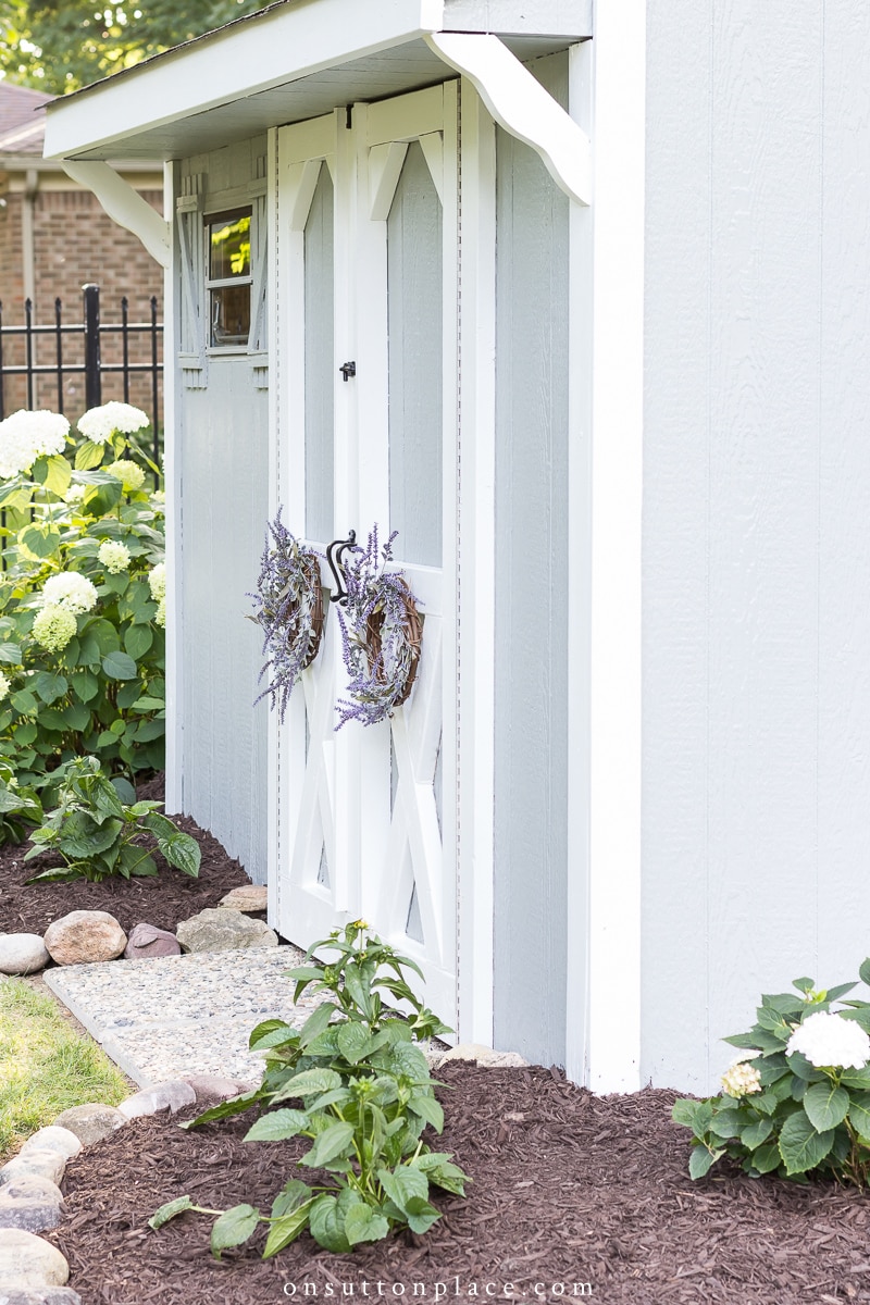 Garden Shed Makeover from On Sutton Place