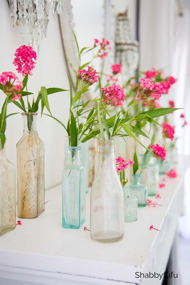 collection of old bottles shabbyfufu