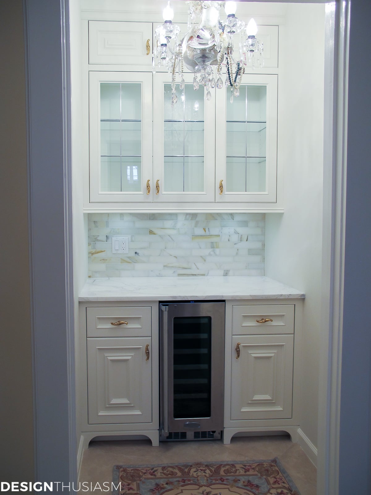transforming a storage closet to a dream butler's pantry from Designthusiasm