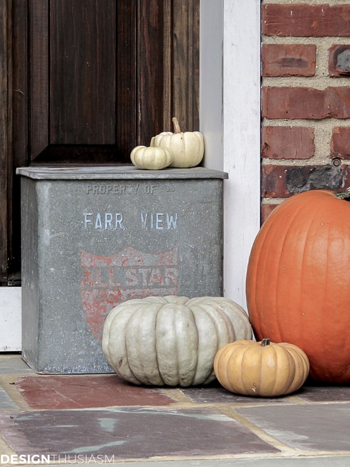Halloween home decor heirloom pumpkins