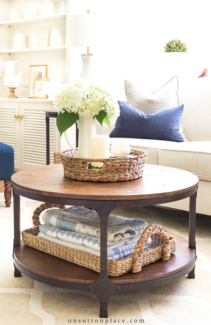 Round Coffee Table Styling Ideas from On Sutton Place