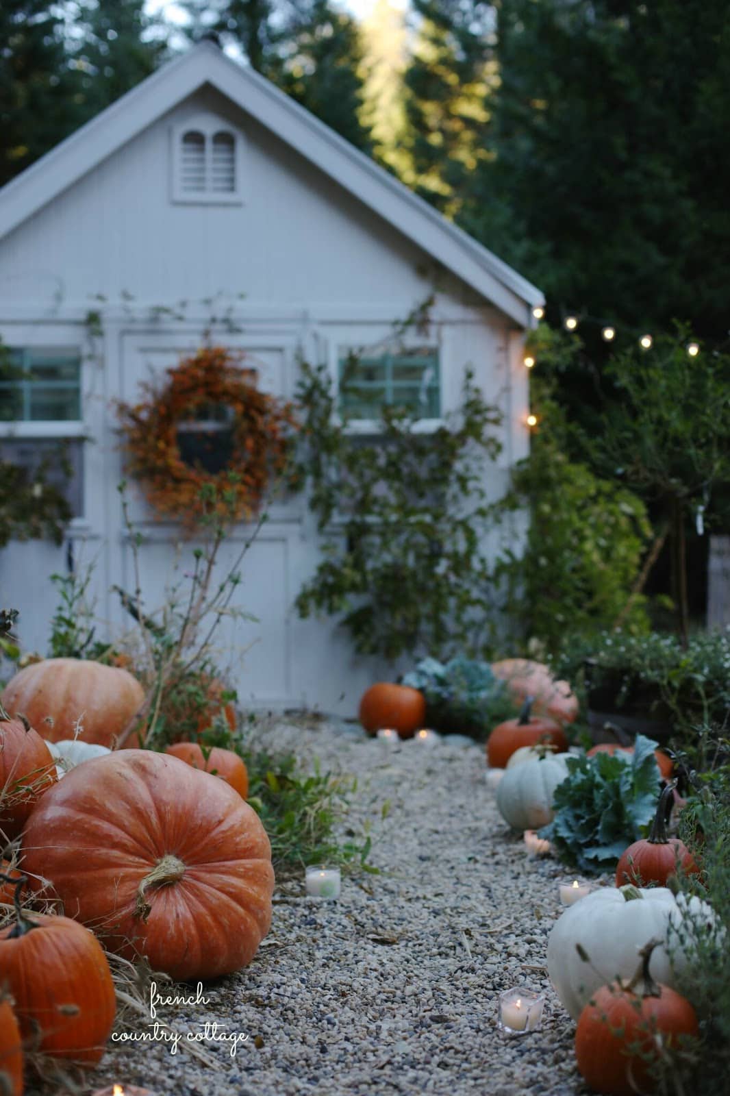 Autumn greenhouse French Country Cottage Book