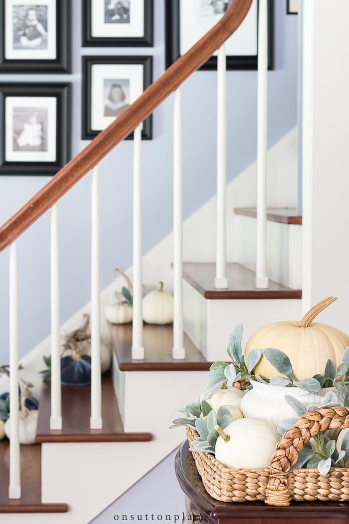 Foyer Decorating Ideas for Fall from On Sutton Place
