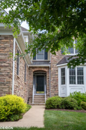 exterior of a modern townhouse