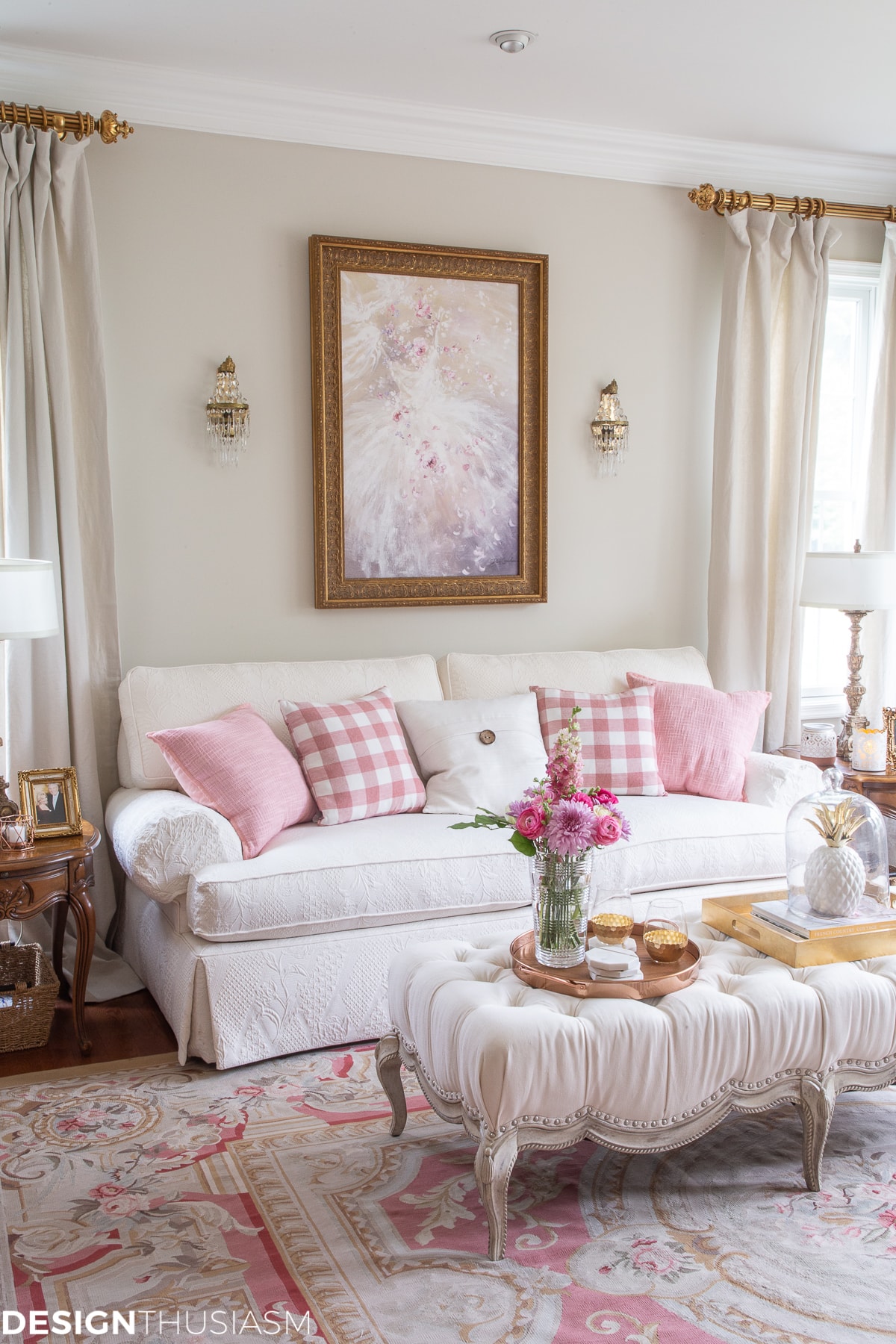 glam decor home style living room