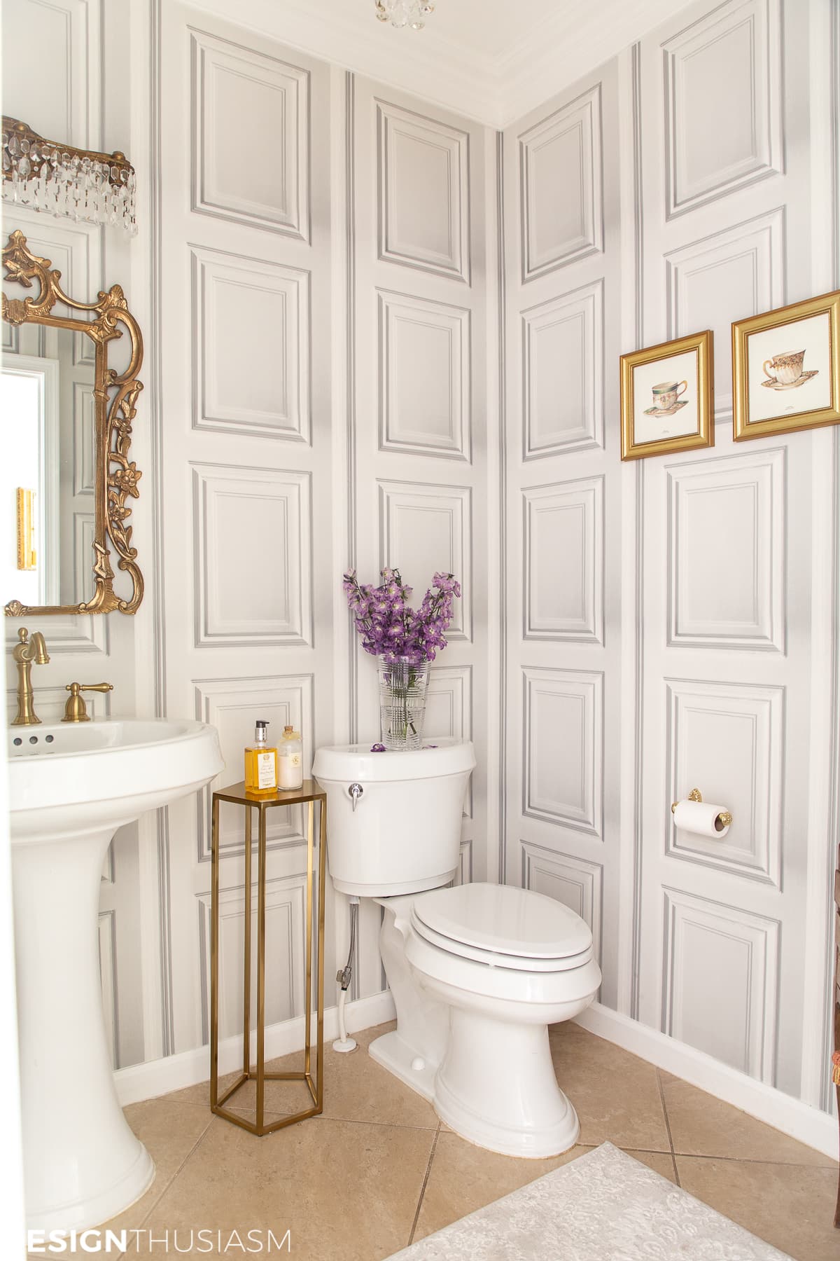 powder room ideas with powder room wallpaper