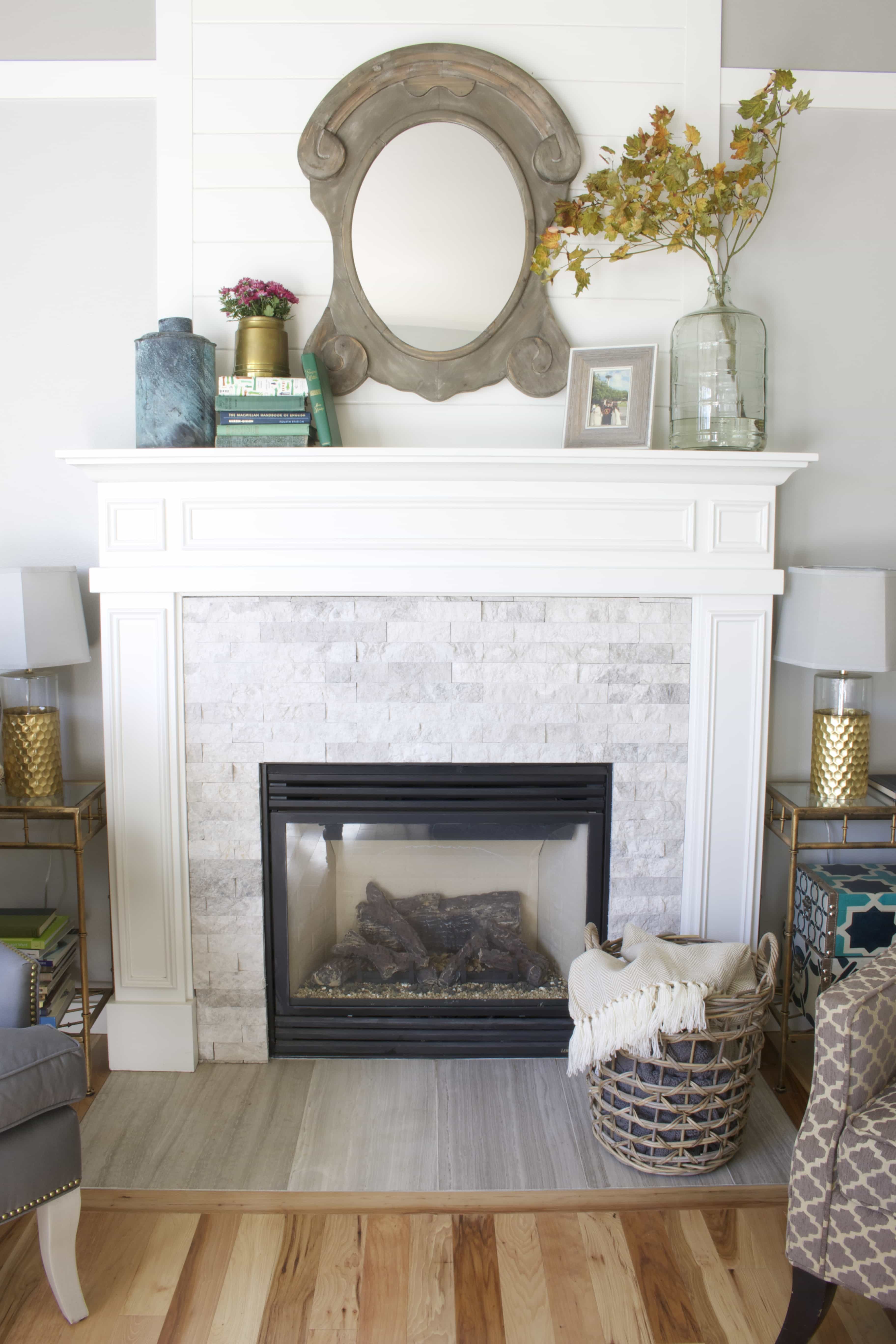 Fall Fireplace Decorating and House Tour - The Inspired Room