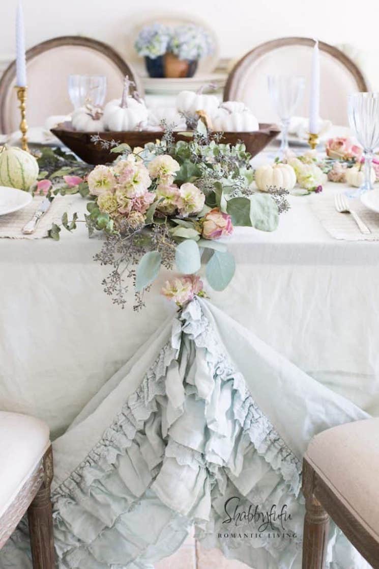 Fall Pastel Table Setting Shabbyfufu