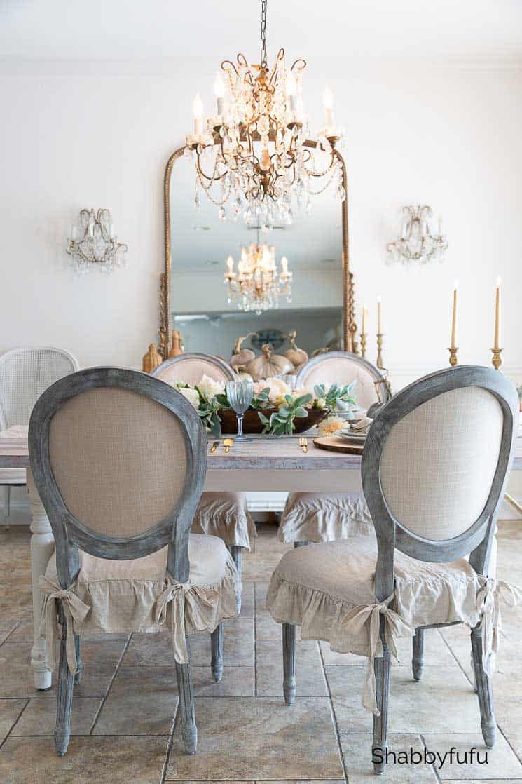 rustic french farmhouse fall table shabbyfufu