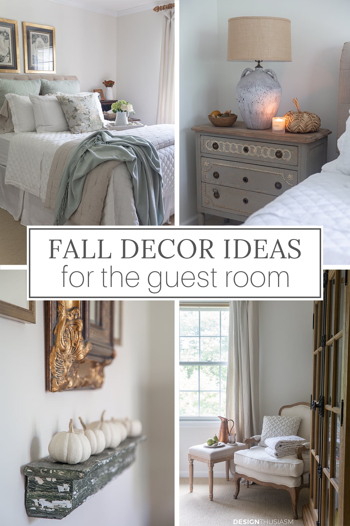 fall guest bedroom