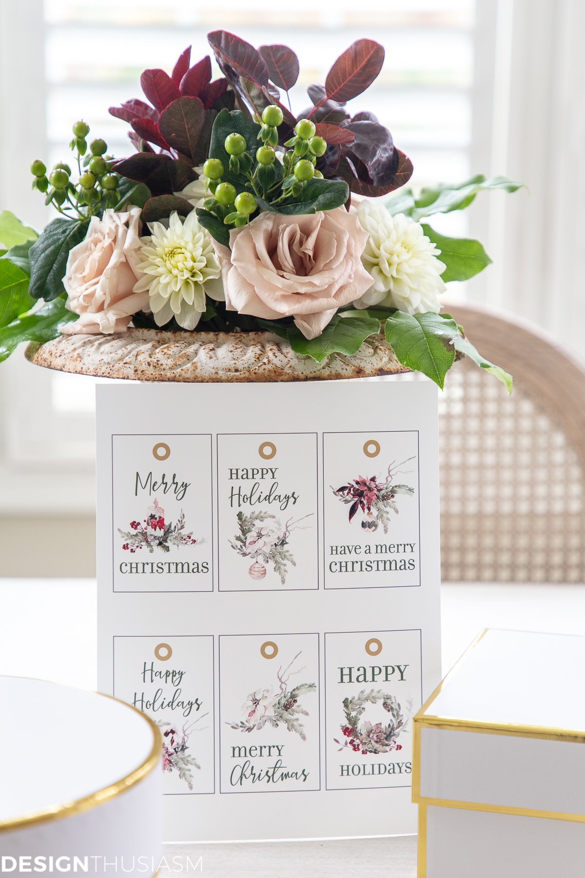 Christmas gift tag printables