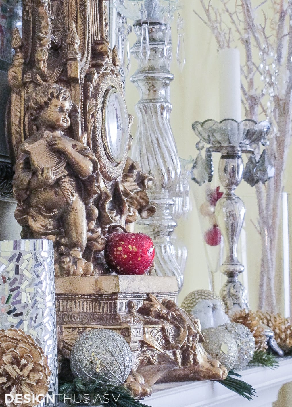 Christmas decoration ideas simple mantel