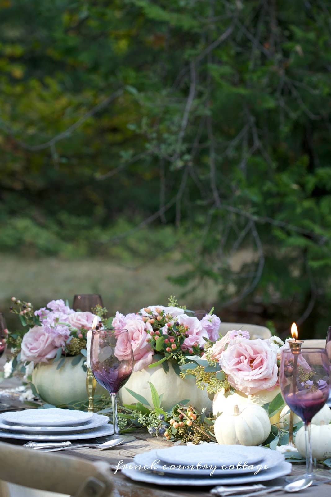 Elegant Thanksgiving table