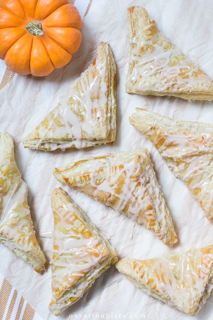 Pumpkin Puff Pastry Turnovers from On Sutton Place