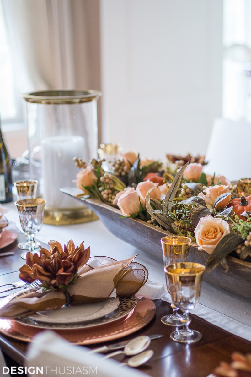 Thanksgiving table decor + Thanksgiving table setting ideas