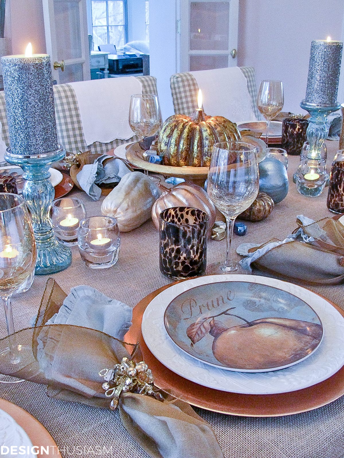 Thanksgiving table decor + Thanksgiving table setting ideas