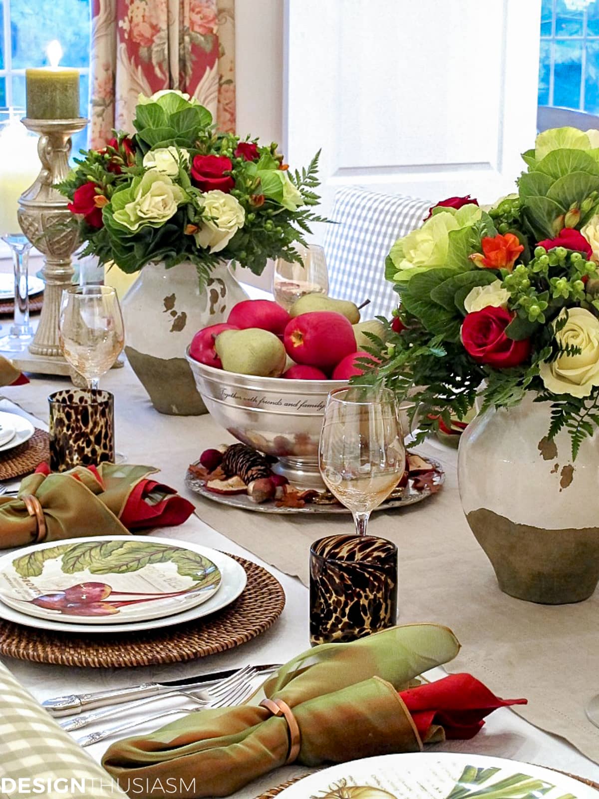 Thanksgiving table decor + Thanksgiving table setting ideas
