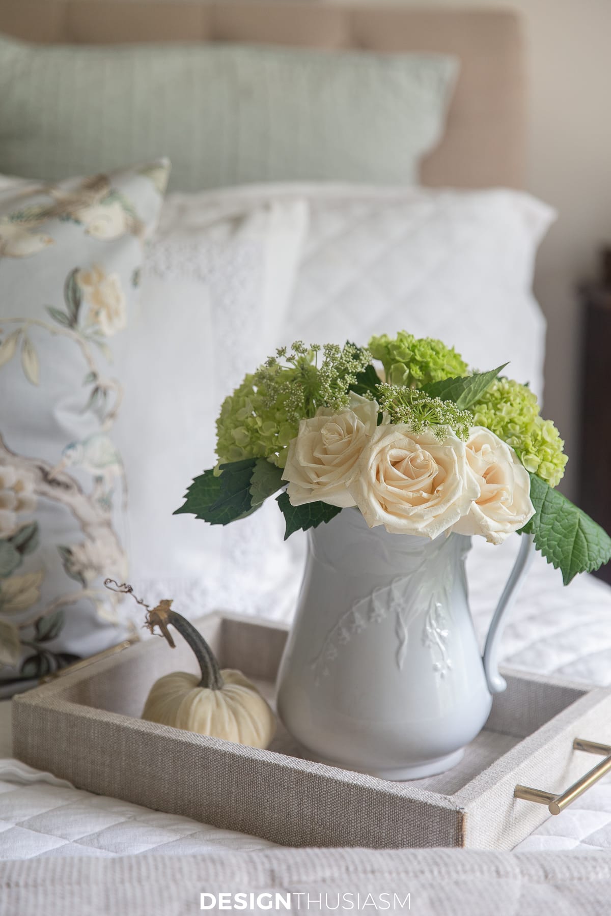 fall guest room floral