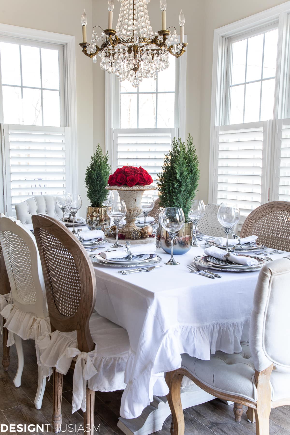 Christmas table setting