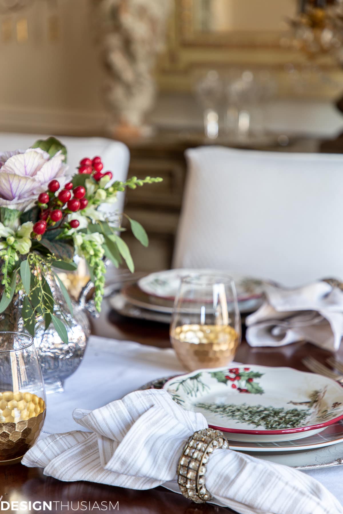 Christmas tablescape