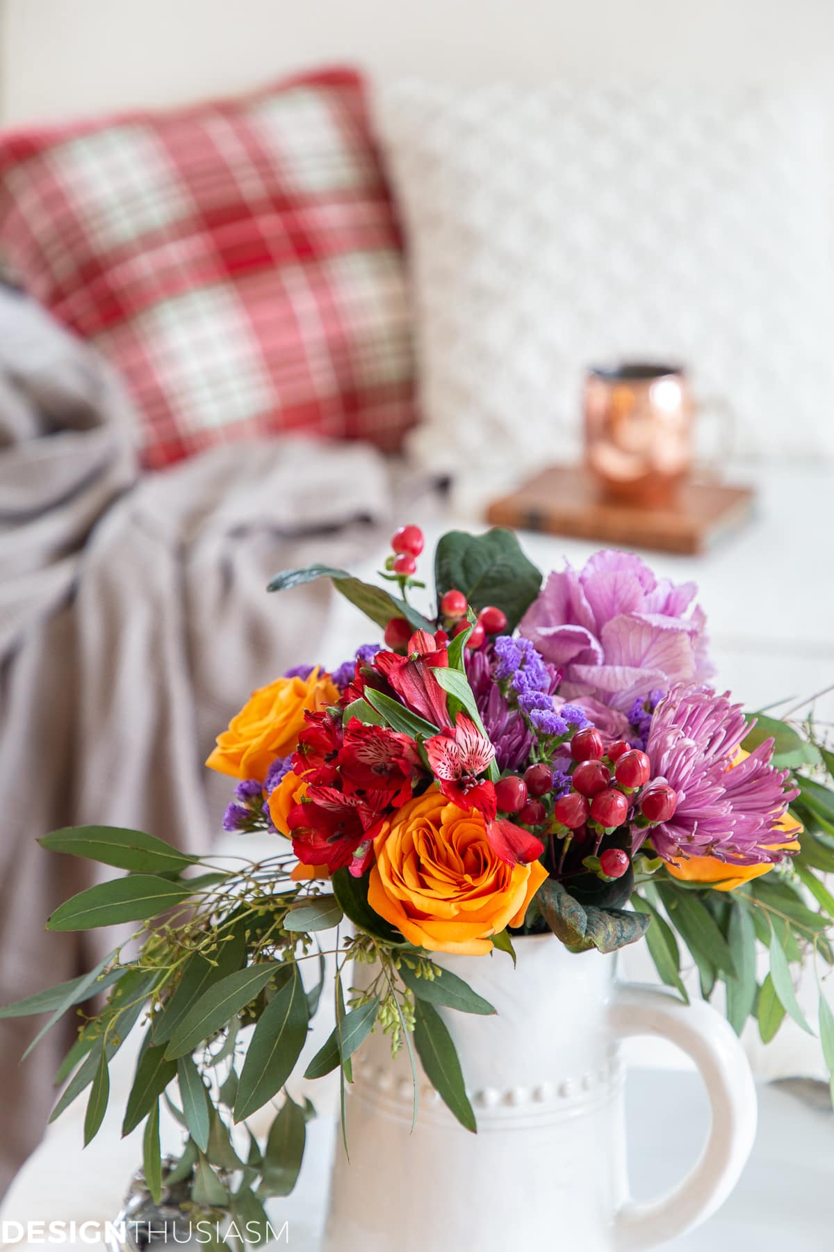 DIY Christmas gifts with floral
