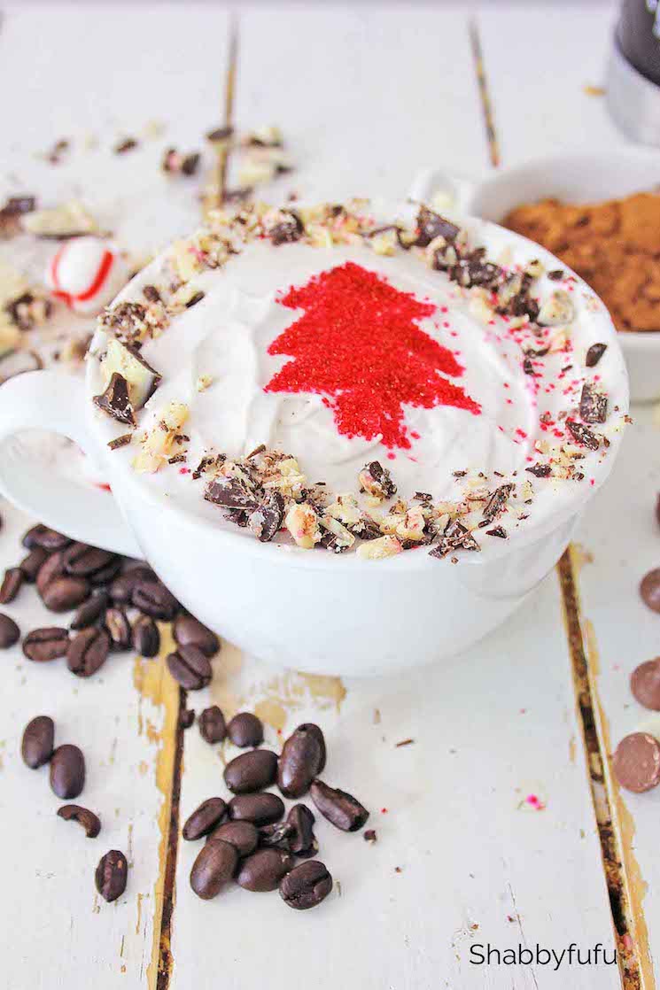 shabbyfufu hot peppermint mocha