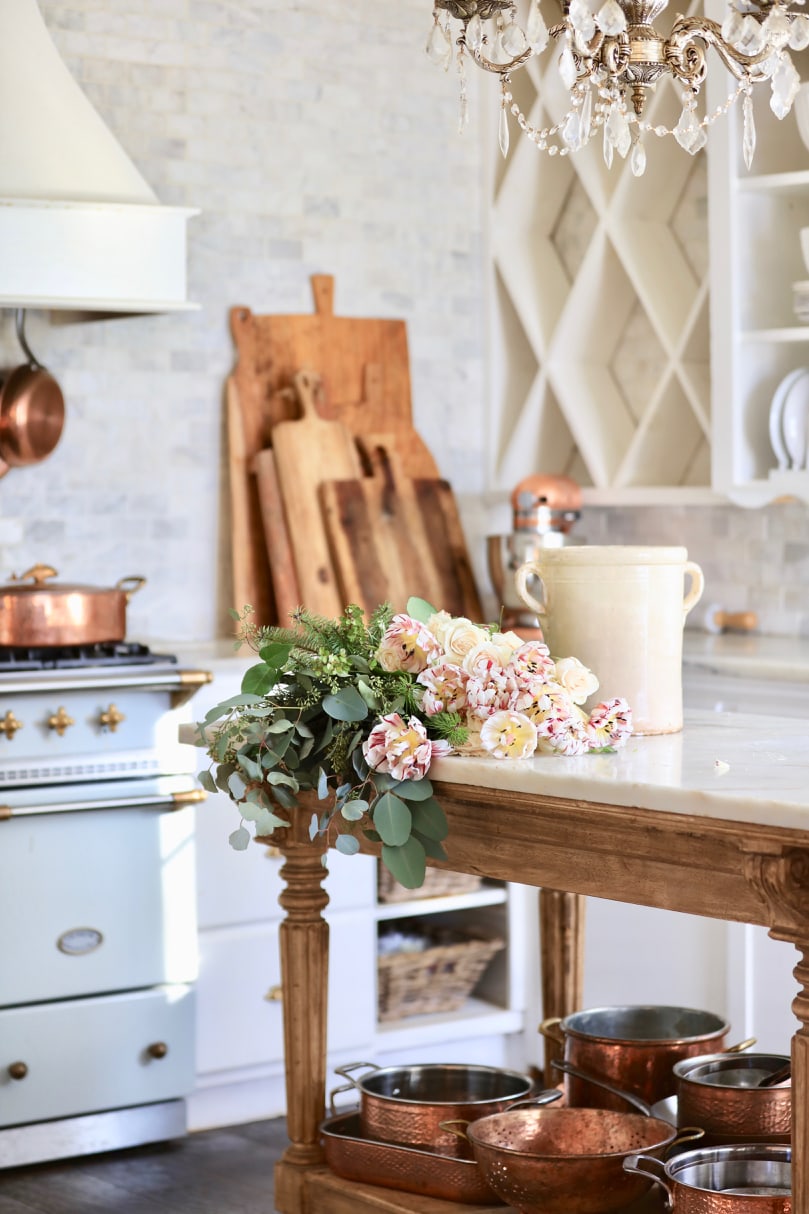 Flowers in the kitchen