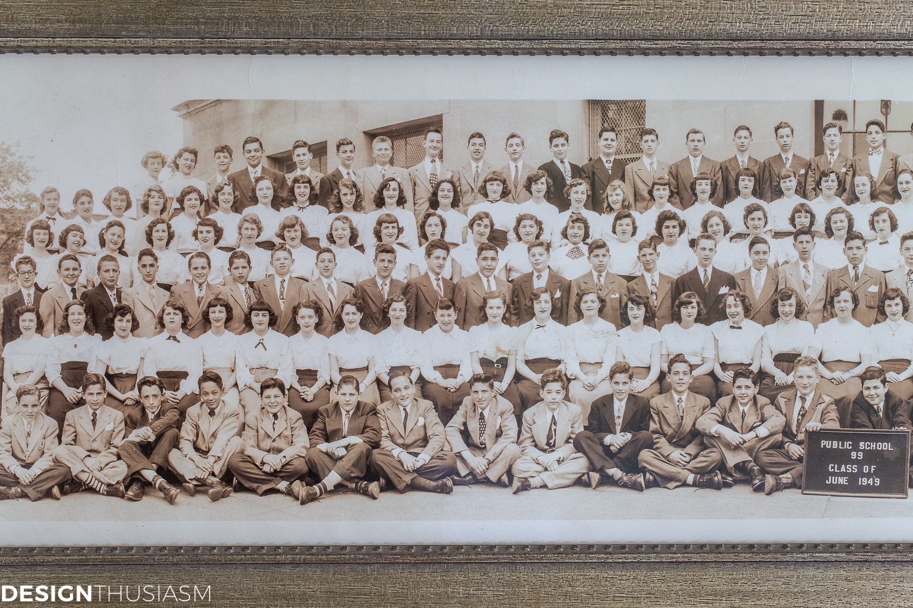 vintage school class photo