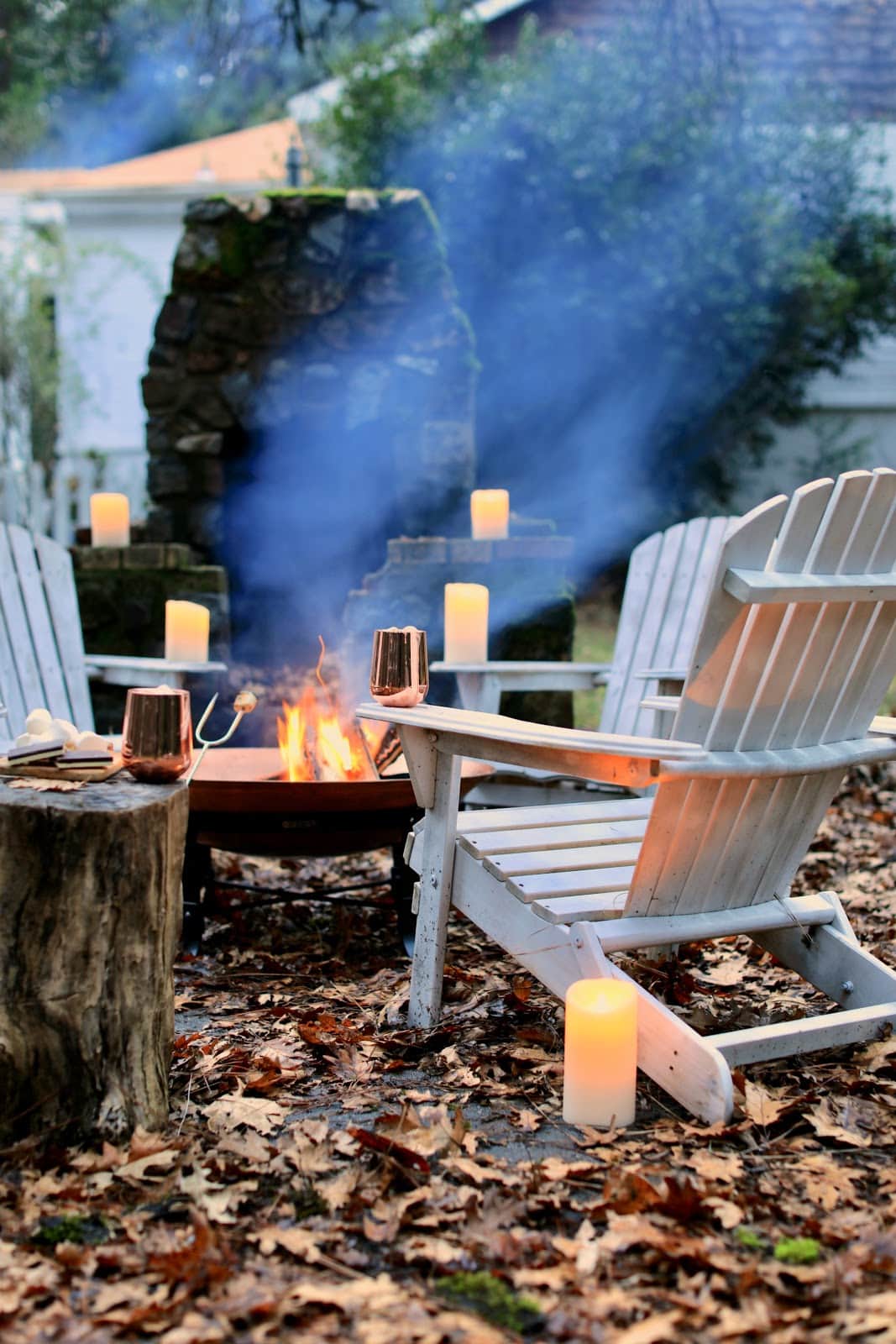 fire pit evening