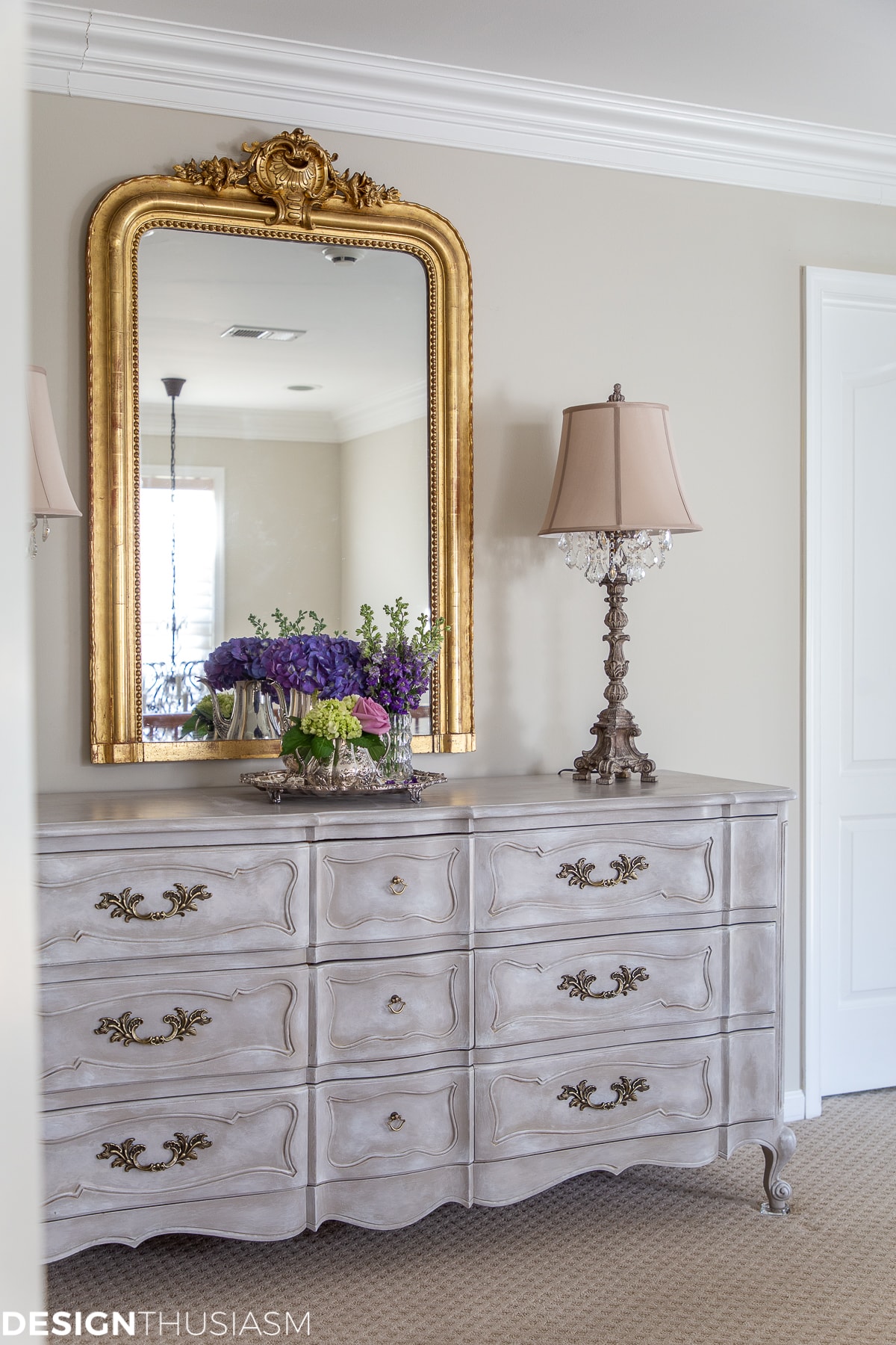 vintage french painted dresser